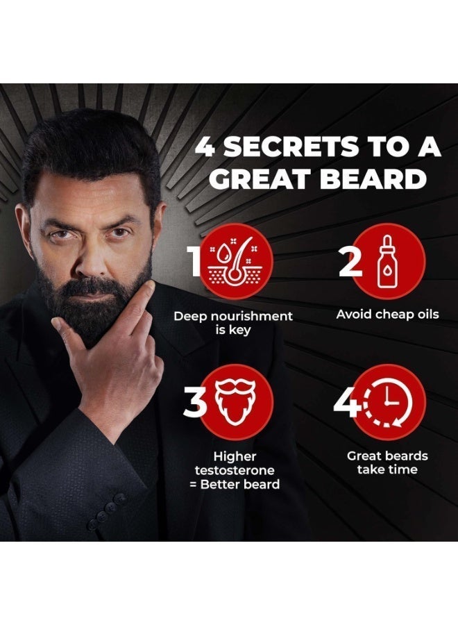Beardo Beard & Hair Growth Oil, 30ml | Natural Hair Oil for Thicker & Longer Beard | Uneven, Patchy & Fast Beard Growth | Growth Oil for Stronger & Fuller Beard Hair - Image 2